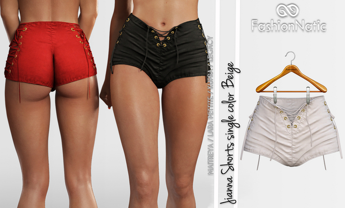Jianna Shorts  Beige - Maitreya Lara, Lara Petite, Kupra Original, Legacy - FashionNatic