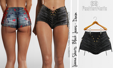 Jianna Shorts Black Jeans - Denim - Maitreya Lara, Lara Petite, Kupra Original, Legacy - FashionNatic