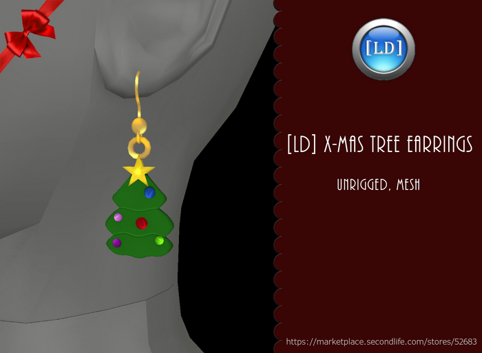 [LD] X-Mas Tree Earrings
