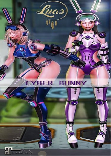LUAS CYBER BUNNY GACHA FULL SET NO RARES (15 PIECES) MAITREYA