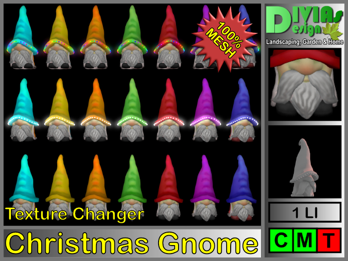 Christmas Gnome with Texture Changer