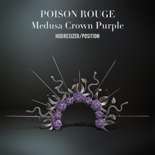 POISON ROUGE Medusa Crown - Purple