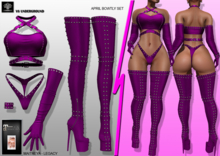 **APRIL BOWTLY PINK RISQUE STYLE COMPLET OUTFIT** (WEAR)