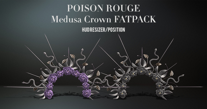 POISON ROUGE Medusa Crown - FATPACK