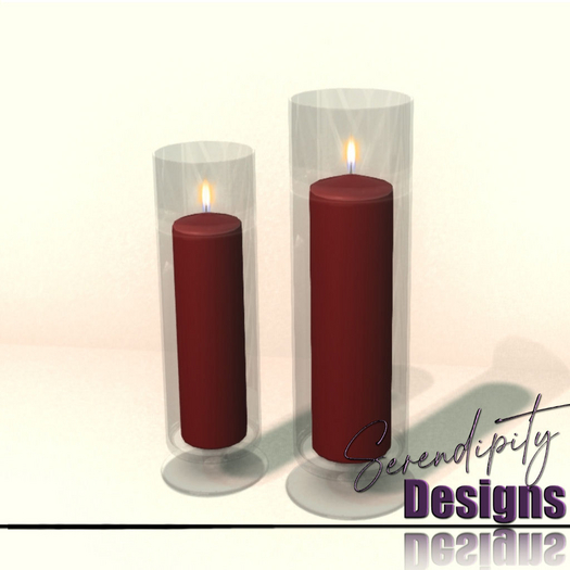 Serendipity Designs - Christmas Candles Red