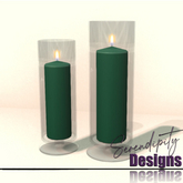 Serendipity Designs - Christmas Candles Green 