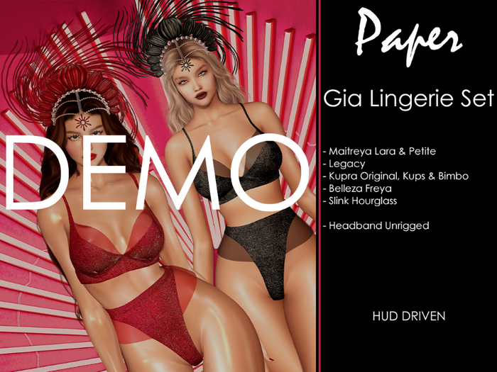 Paper. - [DEMO] Gia Lingerie Set
