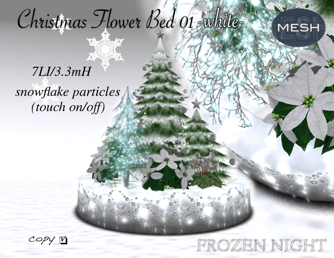 FN*Christmas Flower bed 01 [white]