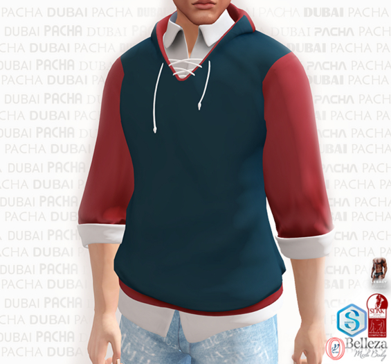 PACHA_Sweatshirt_ Casual_Blue red