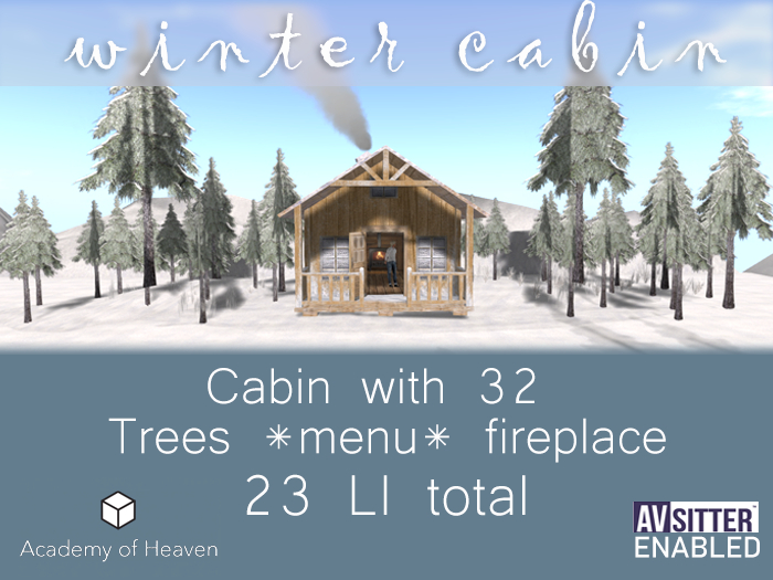 AOH Low Prim Snowy Cabin and 32 Trees