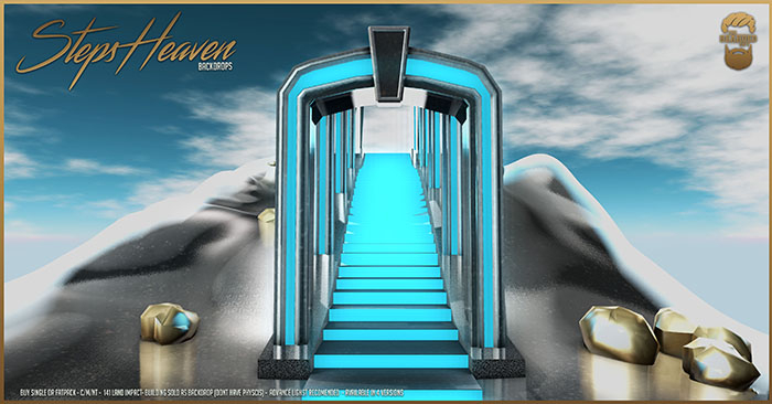 Steps Heaven Backdrop - The Bearded Guy