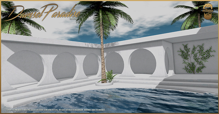 Damsel Paradise Backdrop - The Bearded Guy