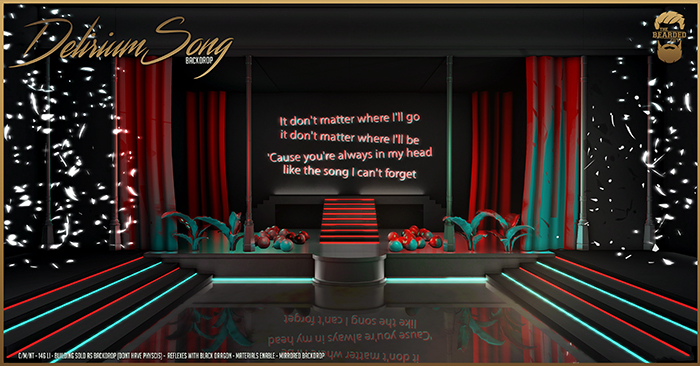 Delirium Song Backdrop - The Bearded Guy