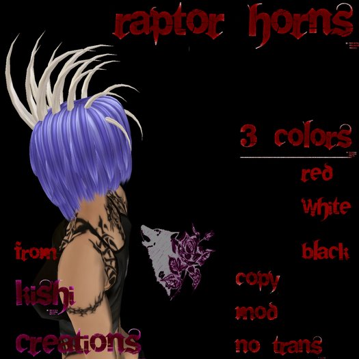 Kishi Creations- Raptor Horns