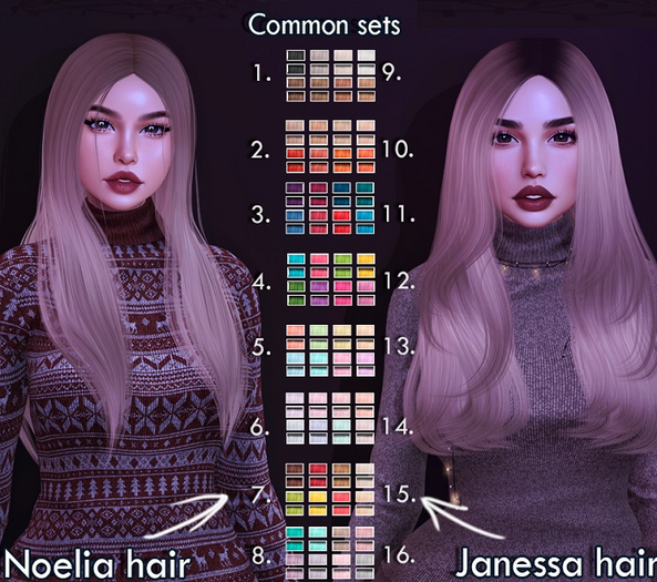 1. Limerence-Noelia hair-Set1