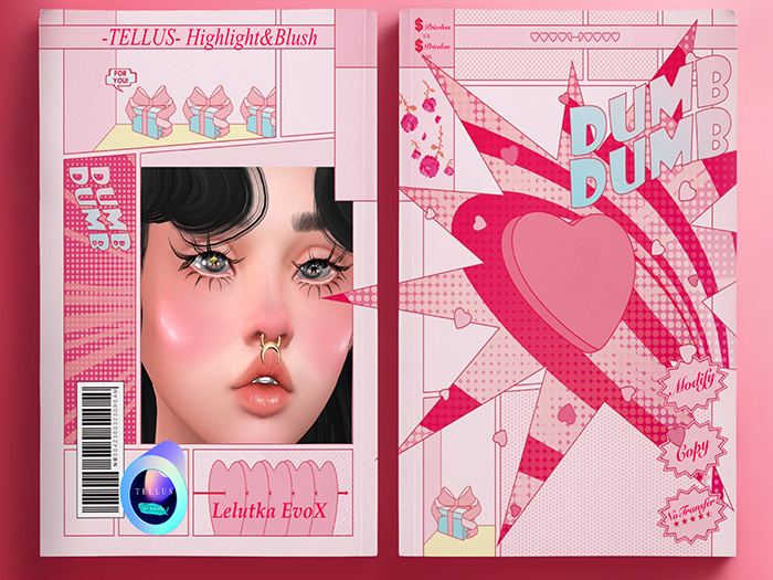 --TELLUS-- Blush & Highlight - Pink