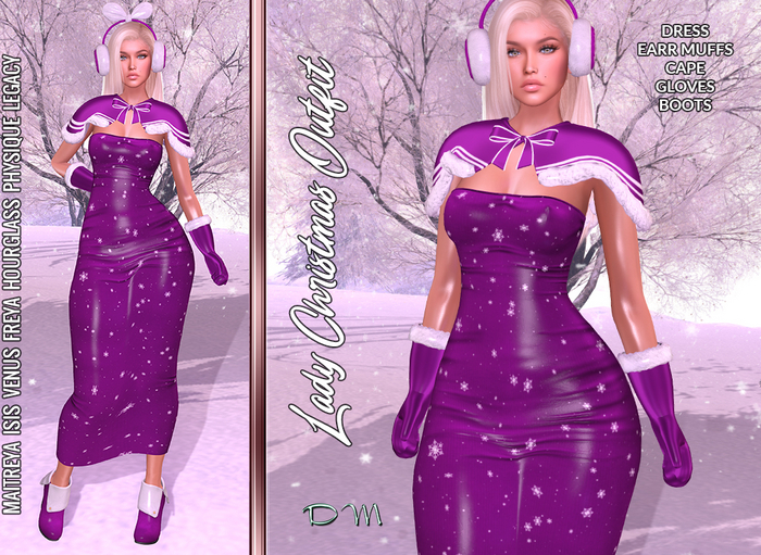 DM ~ Lady Christmas Purple ♥ Promo ♥