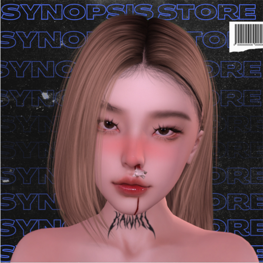 SYNOPSIS Kawaii Neck Tattoo