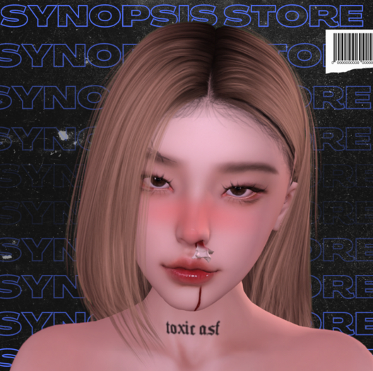 SYNOPSIS Toxic ASF Neck Tattoo