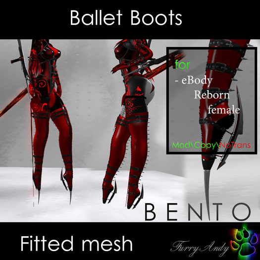 DEMO - Furry Andy - Ballet Boot's for eBody Reborn