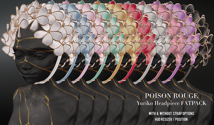 POISON ROUGE Yuriko Headpiece FATPACK