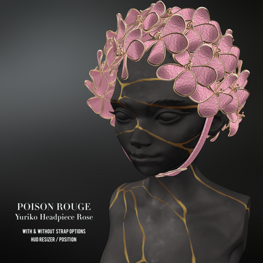POISON ROUGE Yuriko Headpiece (Rose)
