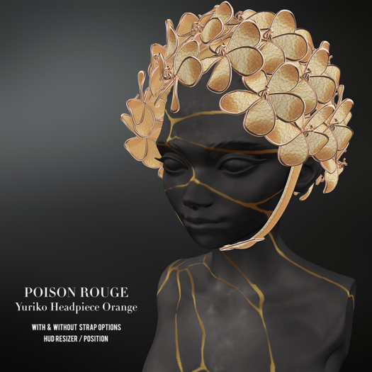 POISON ROUGE Yuriko Headpiece (Orange)