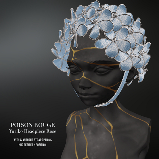 POISON ROUGE Yuriko Headpiece (Blue) 