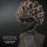 POISON ROUGE Yuriko Headpiece (Black)