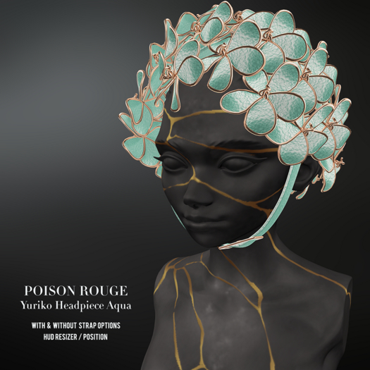 POISON ROUGE Yuriko Headpiece (Aqua)