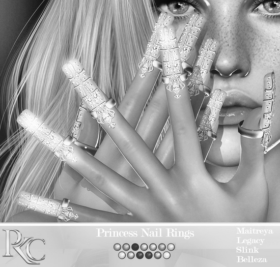 *PKC* Princess Nail Rings DEMO