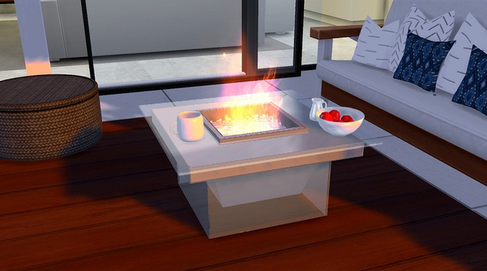 Modern Glass Fire Pit - FULL PERMISION