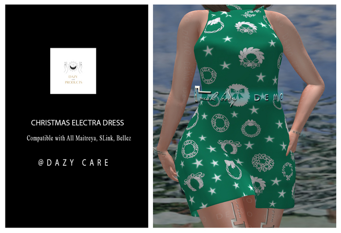 Green Electra Dress (Dazy Care)