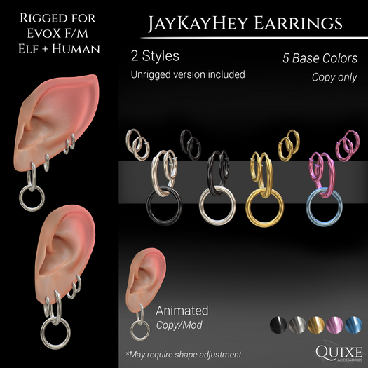 QUIXE - JayKayHey Earrings (EvoX)