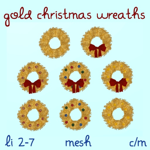 Gold Christmas Wreaths