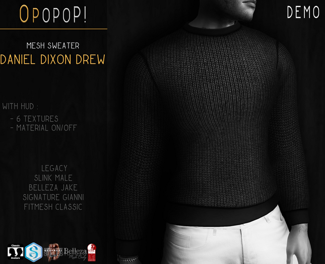 OPOPOP ! Mesh Sweater DANIEL DIXON DREW V# DEMO