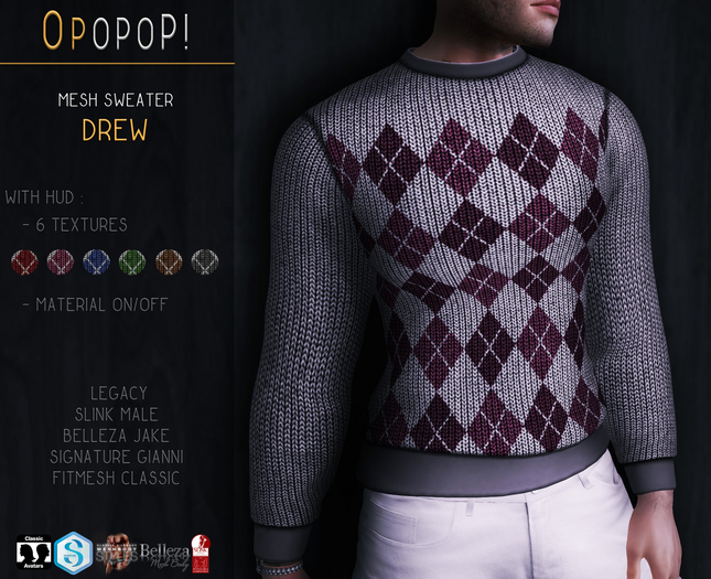 OPOPOP ! Mesh Sweater DREW V#1