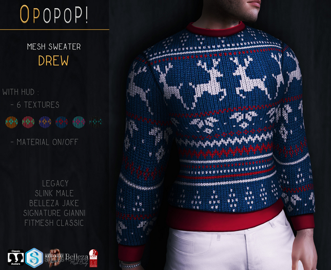 OPOPOP ! Mesh Sweater DREW V#3