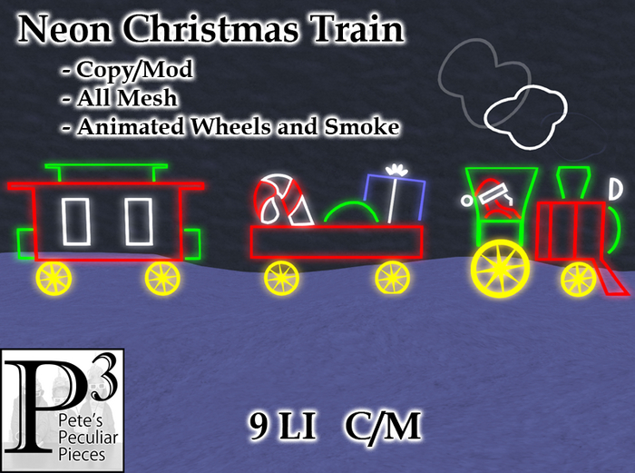 [P3] - Neon Christmas Train