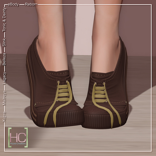 [HC] Lissie Walnut Sneakers for Kupra, Maitreya, Legacy, Belleza, Slink, Tonic, eBody & Signature