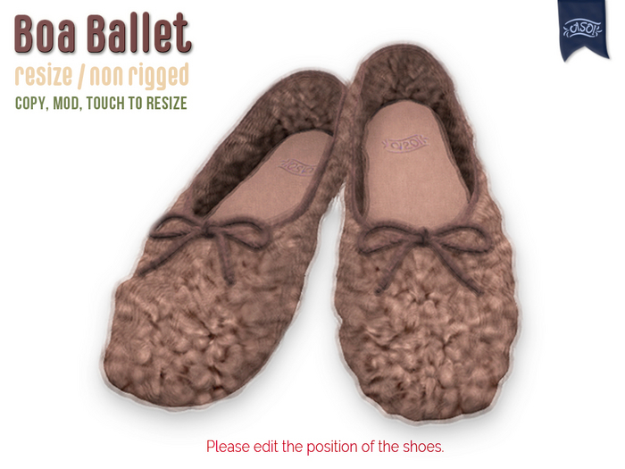 ASO! Boa Ballet (brown)