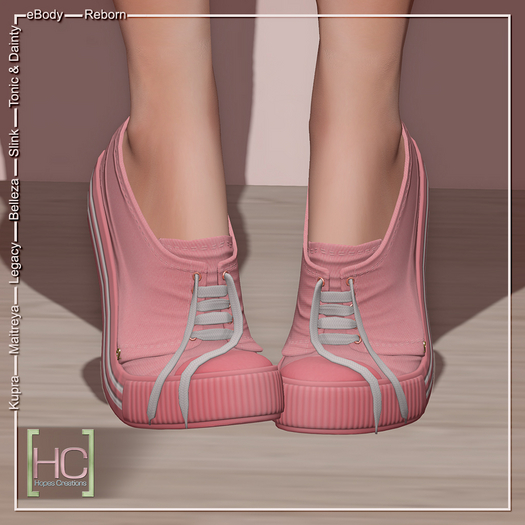 [HC] Lissie Rose Sneakers for Kupra, Maitreya, Legacy, Belleza, Slink, Tonic, eBody & Signature