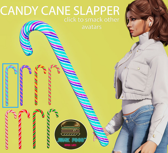 Junk Food - Candy Cane Slapper (Blue Razz)