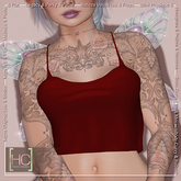 [HC] Lissie Red Tank Top for Kupra, Kups, Maitreya, Legacy, Belleza, Slink, Tonic, eBody & Signature
