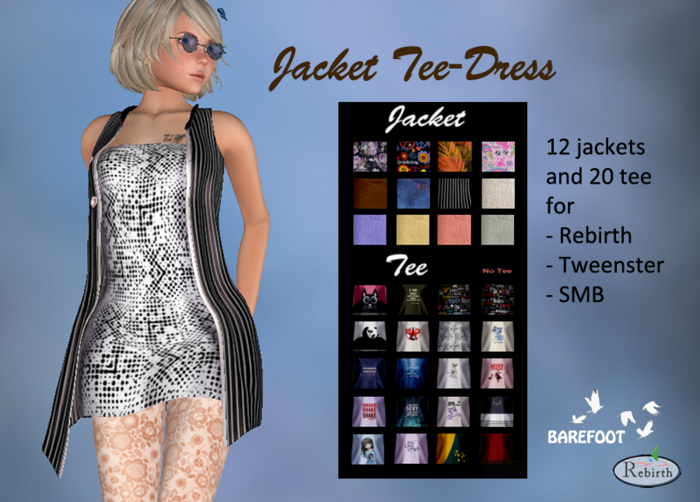 12 jackets with 20 Tee Dresses - Rebirth-SMB-Tweenster DEMO