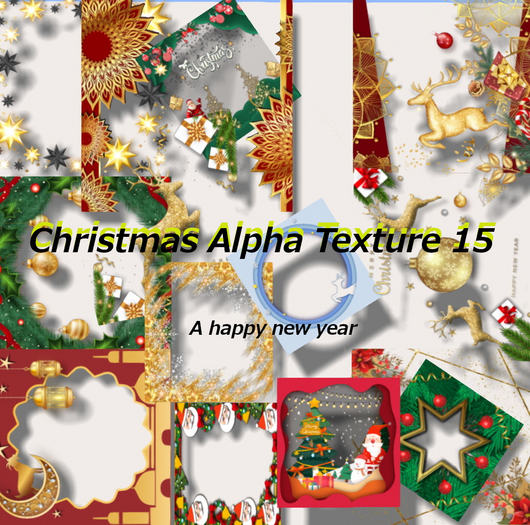 Christmas & New Year Alpha Texture 15 Box