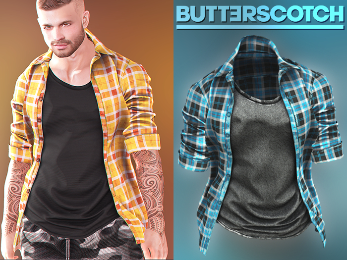 BUTTERSCOTCH . Thomas Open Shirt {Plaid 2 & Shabby 6}