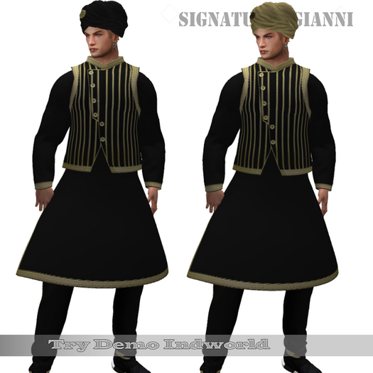 !!! Revna !!! Indian Koti Dress Gianni Black