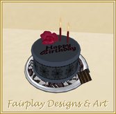 ~FDA~Goth Musical Birthday Cake