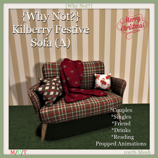 {Why Not?} Kilberry Festive Sofa (A)-Boxed